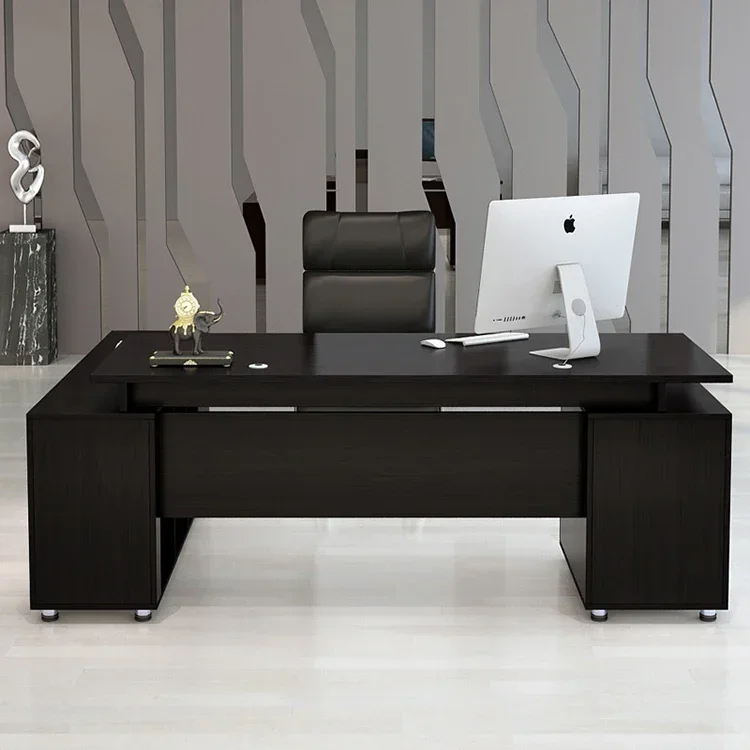 Modern simple office furniture boss President desk manager large office desk with lockers