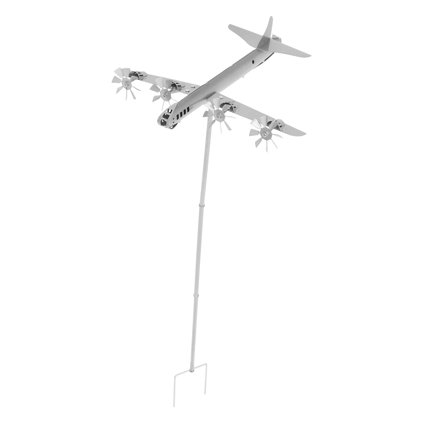 

Bombing Plane Decor Realistic Iron Garden Stake Craft nament Lawn Adornment Outdoor Decoration GroundInserted Yard Art Plane