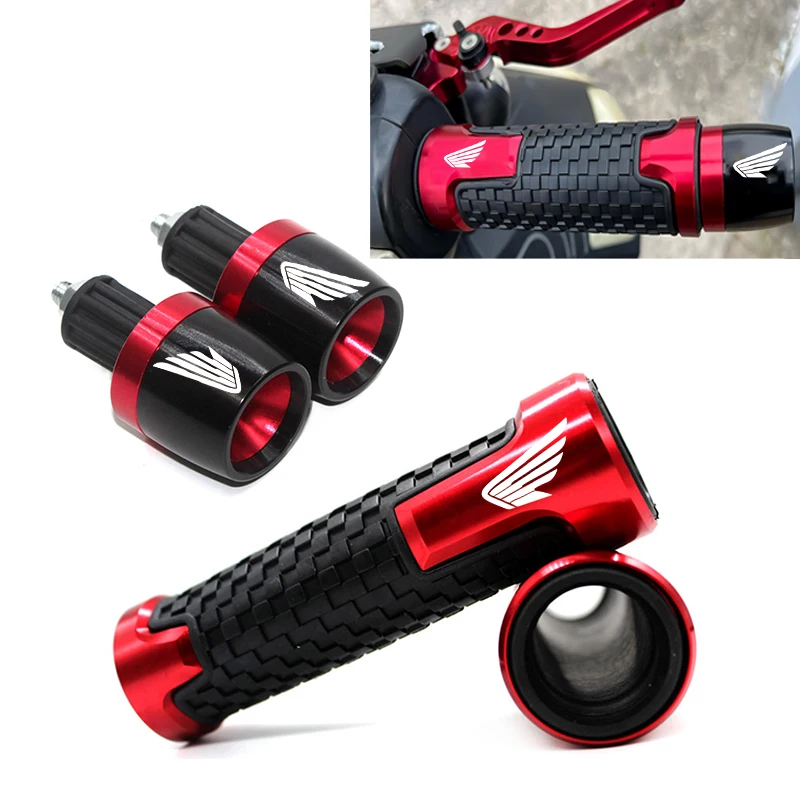 For Honda ADV150 ADV350 PCX150 PCX125 CR250R TRANSALP 600 650 700 Forza 125 250 300 350 Motorcycle Hand Grips Handle Bar End Cap