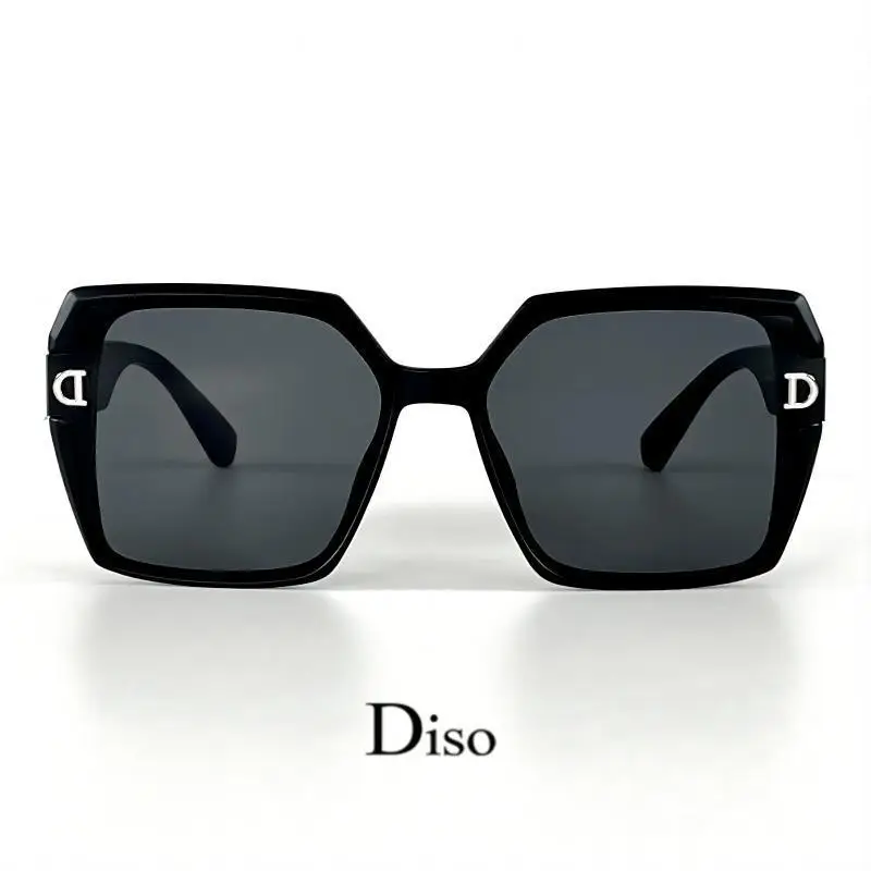 Letter D Decor Oversized Sunglasses Women's UV Protection Shades Stylish Office Sun Glasses for Street & Office Beach Travel - view 5