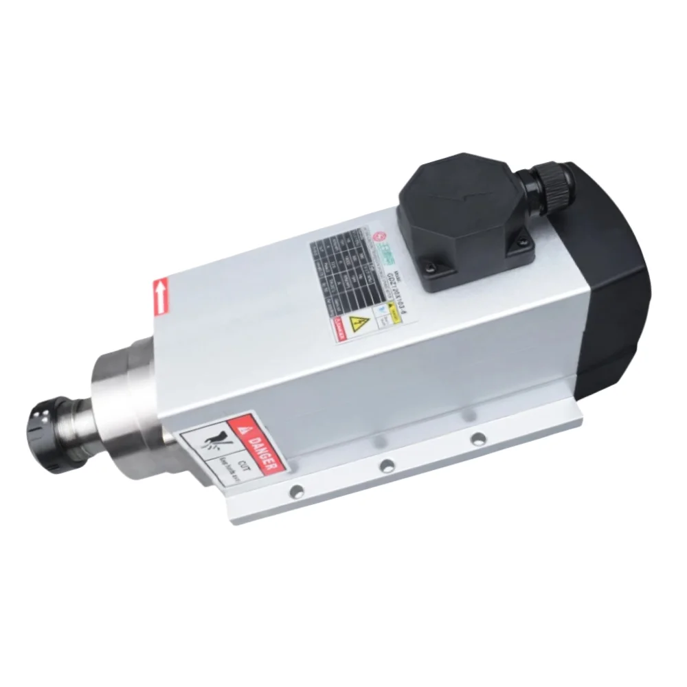 numerical control router spindle for wood router 6KW18000 rpm air-cooled numerical control spindle motor machine tool spindle