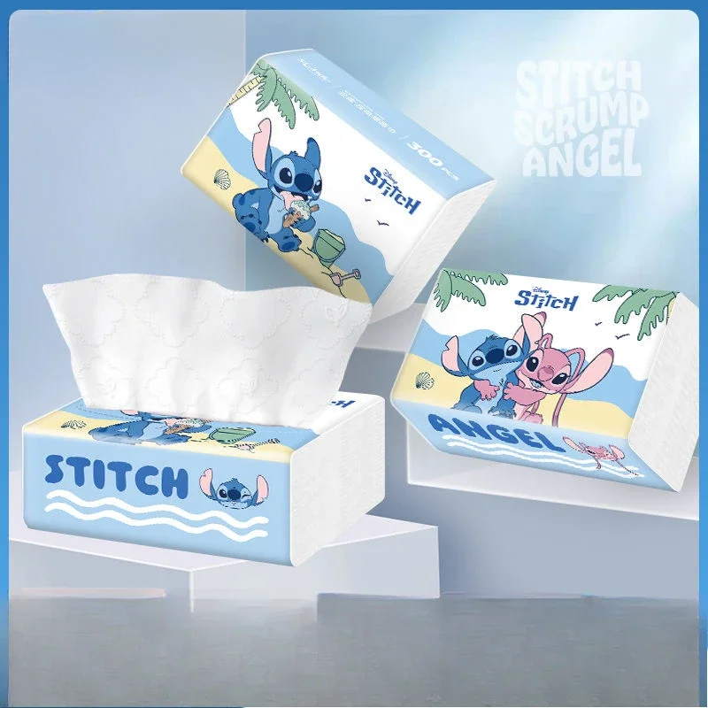 Stitch Cute Tissue Paper 4 Layers Family Pack Toilet Paper Stitch Gave Snow Princess The Divine Paper That Emitted Silver Light