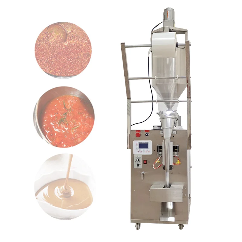 Automatic Packaging Machinery Three-Side Seal Back Seal Honey Seasoning Vinegar Sauce Chili Oil Packing Sealing Machine