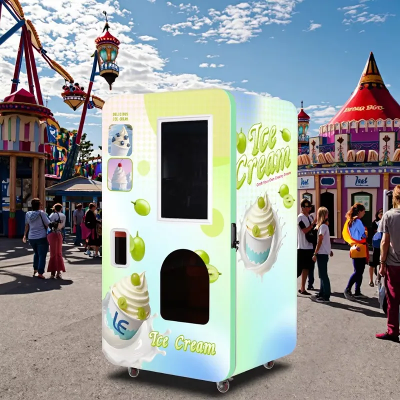 Energy Saving Low Noise Ice Cream Vending Machine Stable Long‑time Operation Touch Screen Unmanned Self Service Dessert Selling