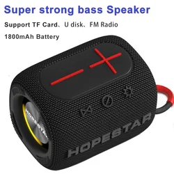 HOPESTAR Mini Portable Boombox Stereo Sound Quality TF Card U Disk Playback Wireless Bluetooth Deep and Powerful Bass Speaker