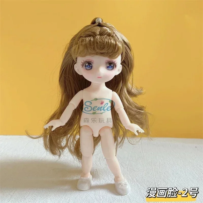 1/8 Bjd Anime Doll 13 Movable Joint Nude Baby Color Blue Green Red Purple Eyes Surprise Gift Toy Girl 16/23cm Plaything