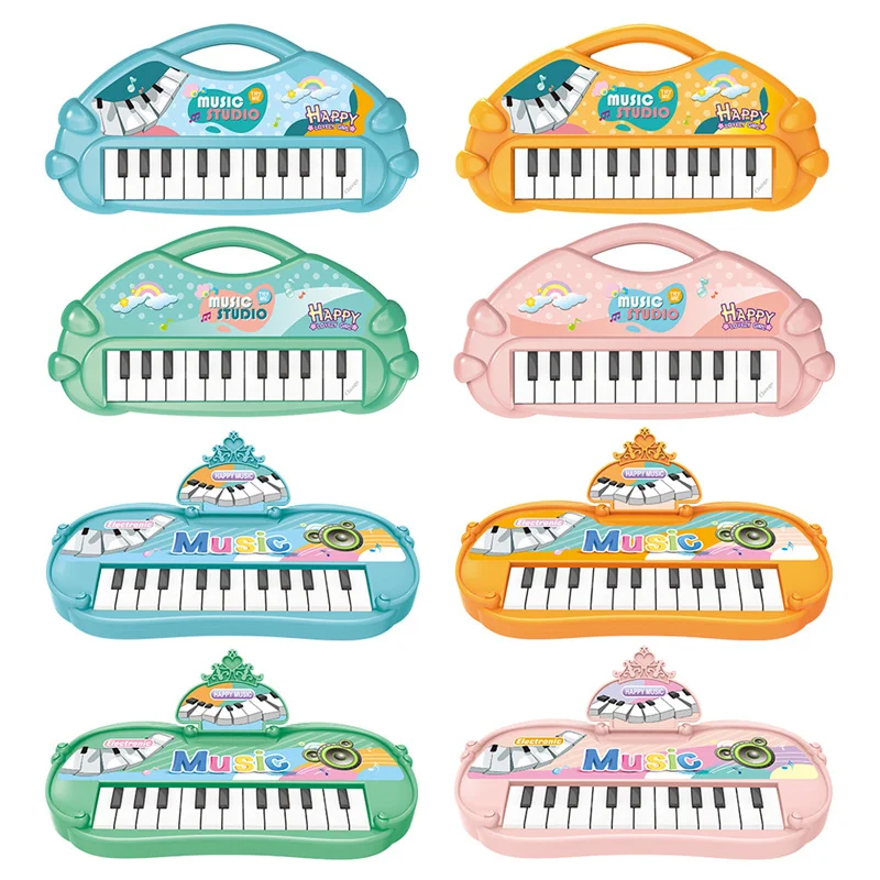 Piano Eletrônico para Crianças Mini Teclado Musical Brinquedos Educação Infantil Presente Instrumento Musical para Criança Iniciante 2 A 5 Anos