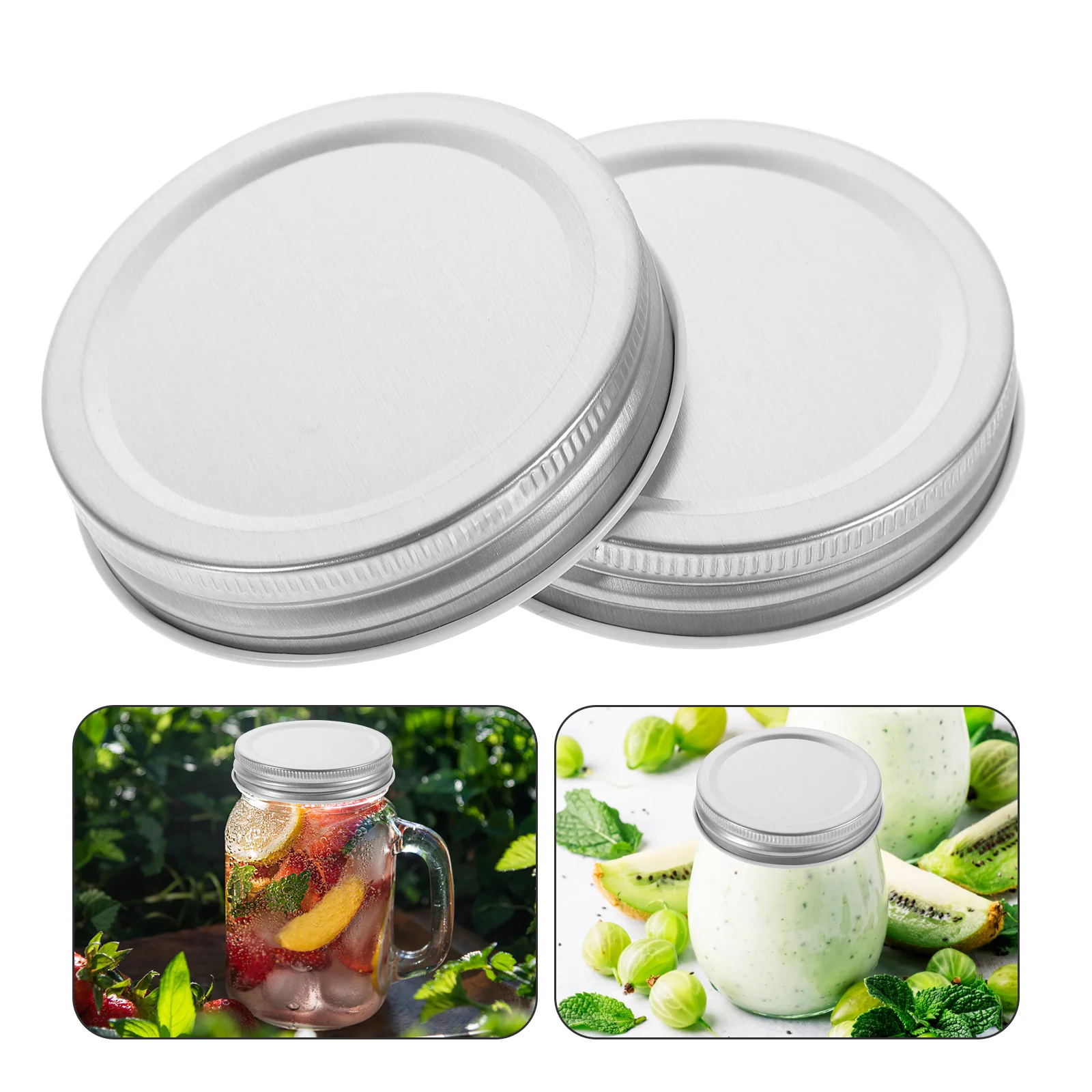 

20Pcs Tinplate Canning Lids Wide Mouth Jar Caps Reusable Covers Jam Jar Covers Canning Jars Wide Mouth