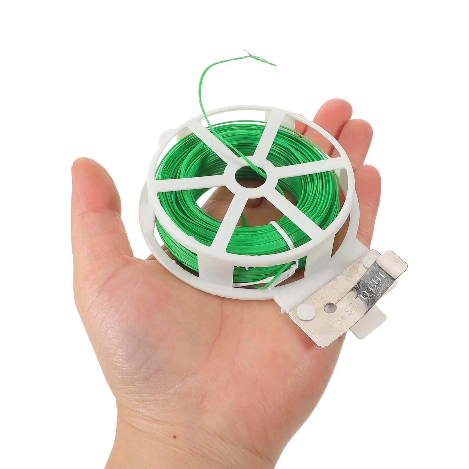 4 Rolls Green Floral Wire, 50m Plastic Coated Garden Wire, Reusable Twist Ties For Plant Fixing Gardening Tomatoes Cucumber Vine