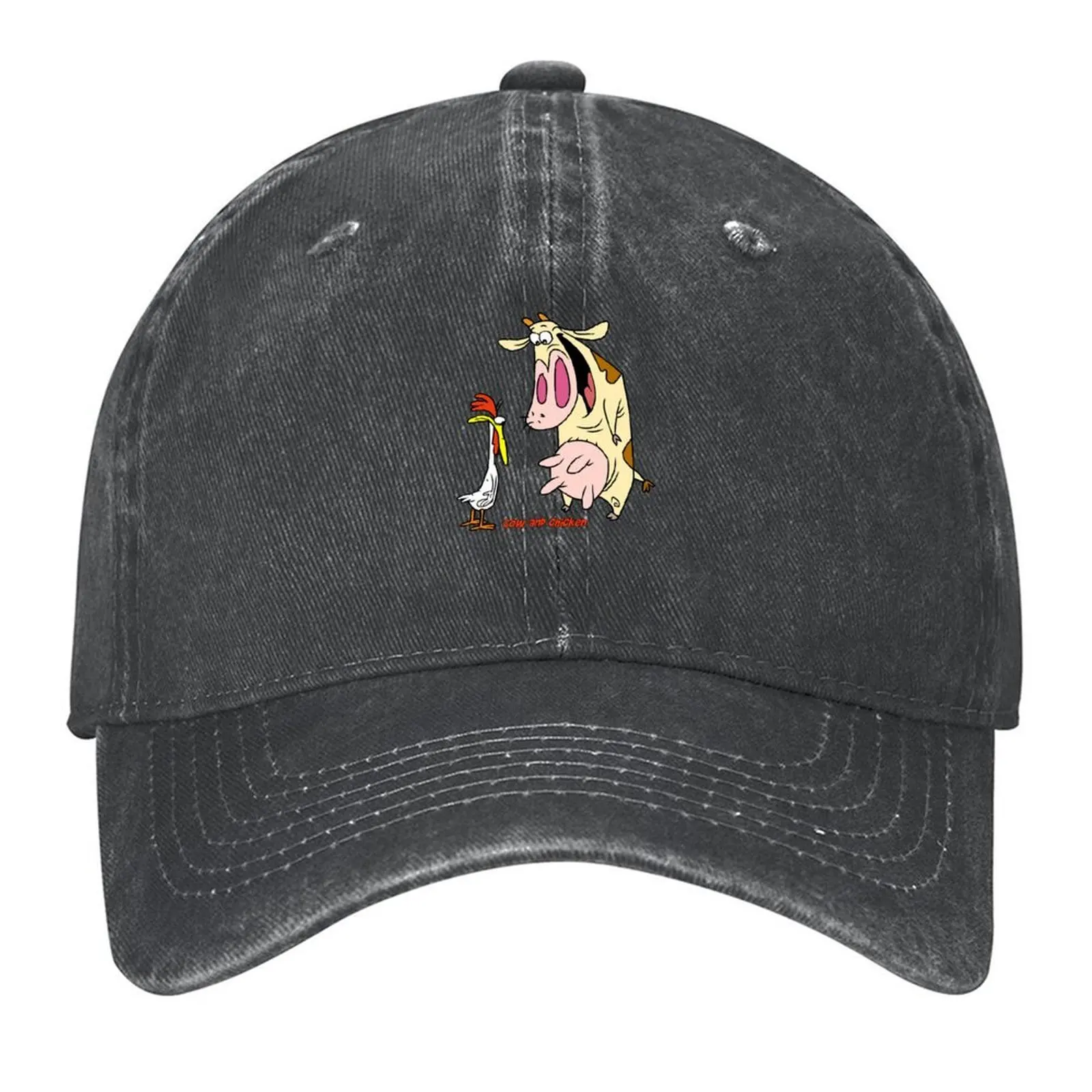 

Cow and Chicken Baseball Cap Custom Cap Hat men Gentleman Hat Thermal Visor Women Hats Men's