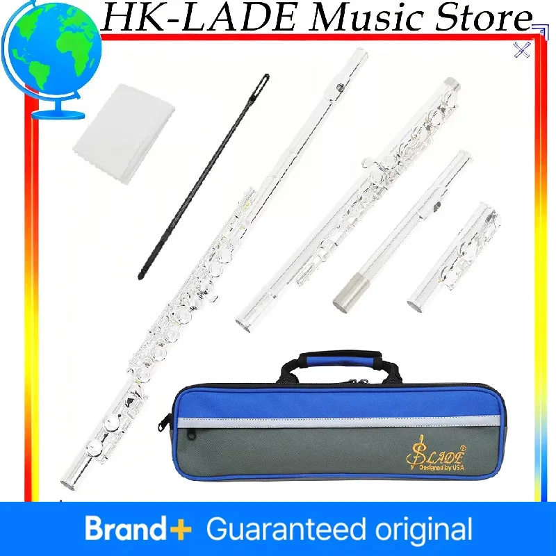 

Флейта SLADE pro C, 16-клавишная электронная механизм, стерлинговое серебро, благоприятная для начинающих, с набором бессвинцовых припой