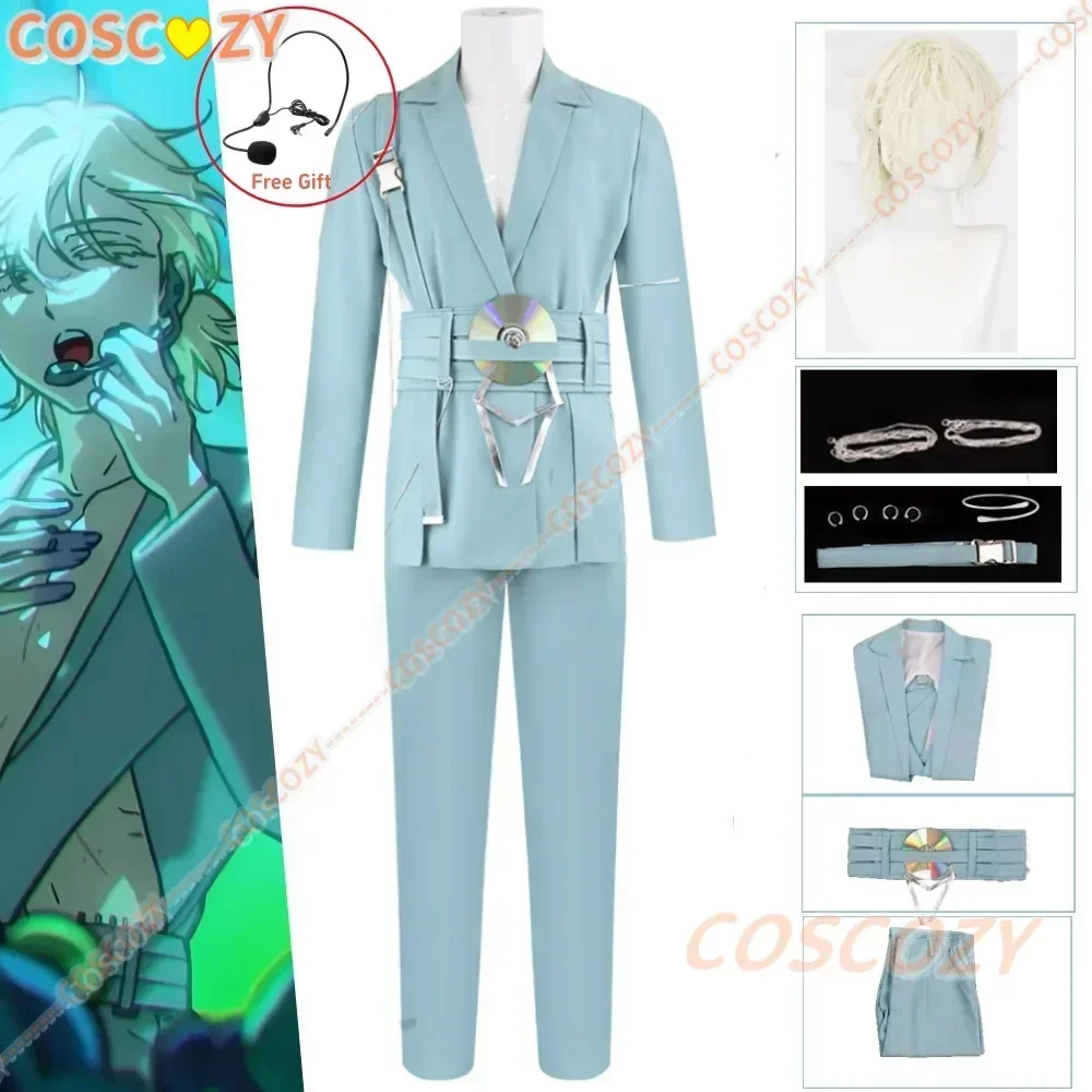 Anime Alien Stage R7 Luka Cosplay Costume Wig Headset Ring Set Fancy Party Performance Uniform Christmas Role-Play Outfits Men