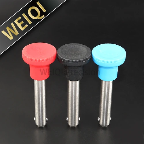 Enchufe de fábrica VCN116 Pasador de bloqueo de bola Pasadores de localización Pasador de liberación rápida de acero inoxidable SUS304 Tipo sólido Dia-6/8/10/12