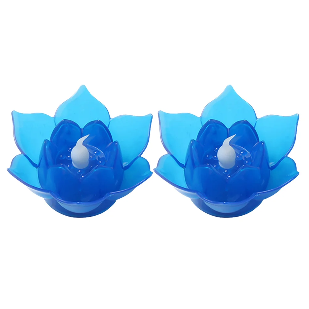 

2 Pcs LED Lotus Lights Night Buddha Lamps Lanterns for Lotus Lantern Bedroom Table Ambience Gifts New Year