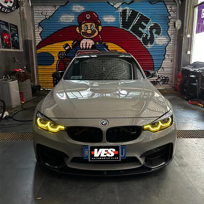 FOR  BMW F32 F36 F33 M3 M4 4 Series CSL Style Daytime Running Light Gold LED Module F80 F82 F83 Lemon Yellow Angel Eyes