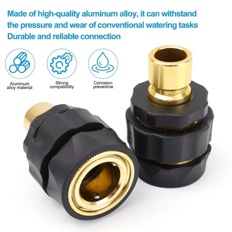 Garden Hose Quick Connectors Faucet Extender Hose Connection Joint Garden Water Pipe Male Female Connector Kit Irrigation Supply