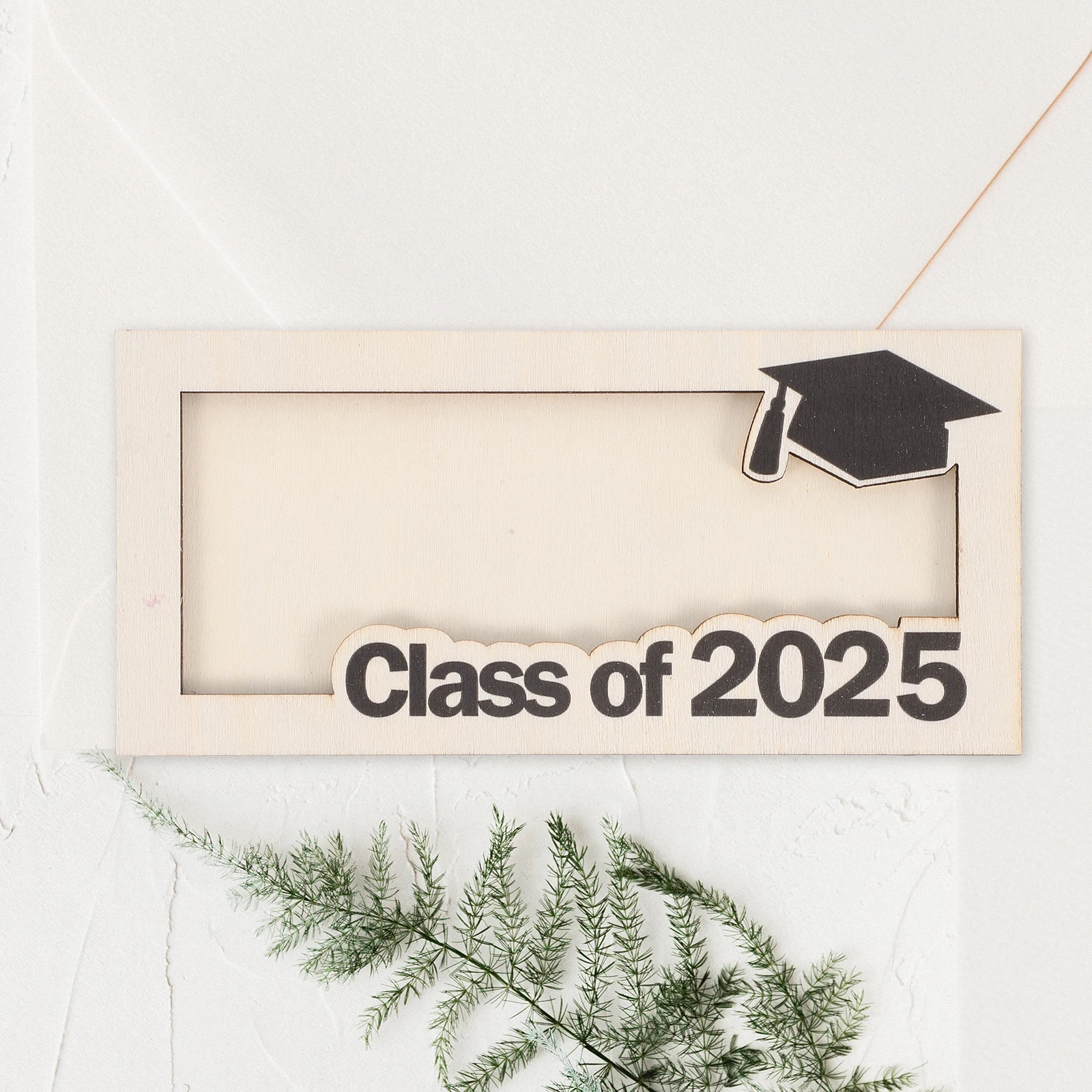 

Graduation Season Wooden Money Clip Business Card Holder for Purse Cards Ornament Pocket Centerpieces Classroom Decor Women