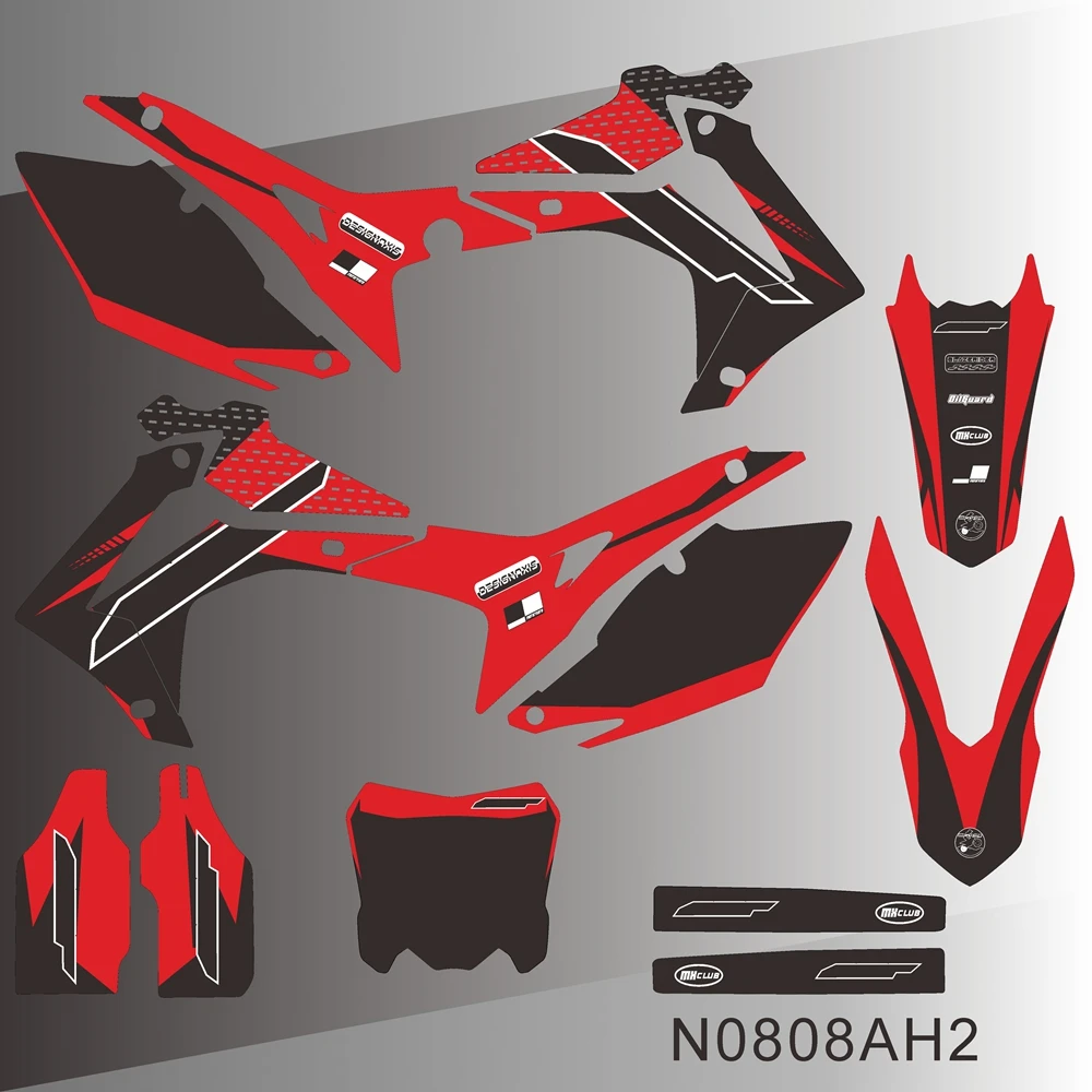 For HONDA CRF250 CRF 250 2014 2015 2016 2017 CRF450 CRF 450 2013 2014 2015 2016 Graphics Decals Stickers Background N0808AH