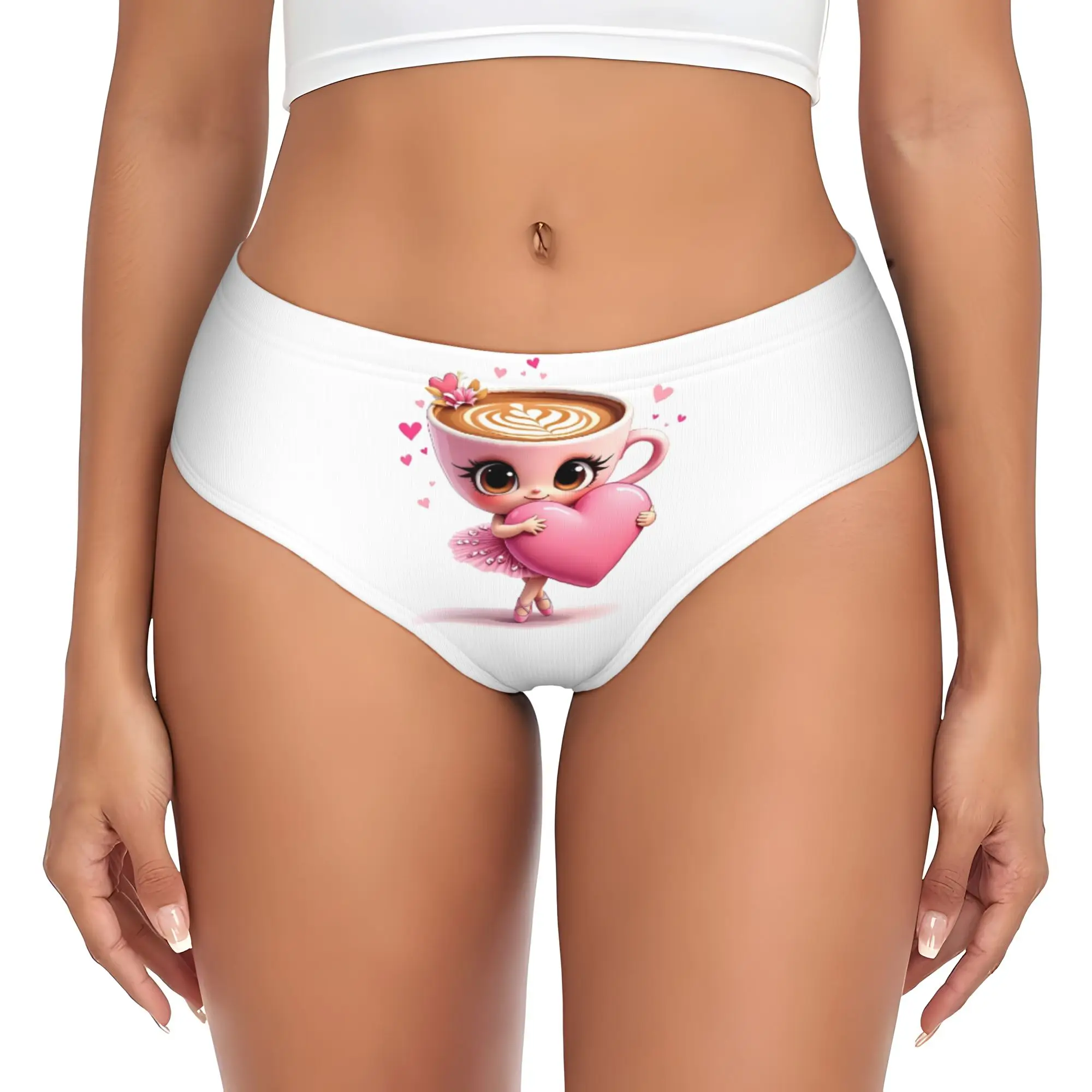Custom Women's Italian Brainrot Ballerina Cappuccin Panties Breathable  Briefs Underwear