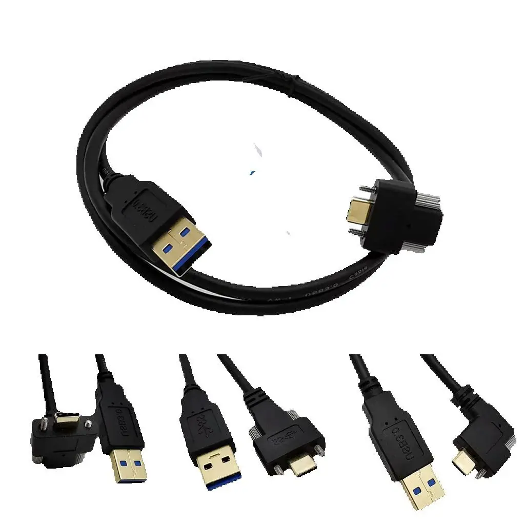

Кабель USB 3.0 A «папа» — USB 3.1 типа C USB-C с двойными винтами, фиксирующий штекерный кабель для передачи данных Стандартный USB3.0 для крепления на панели Тип USB 3.0