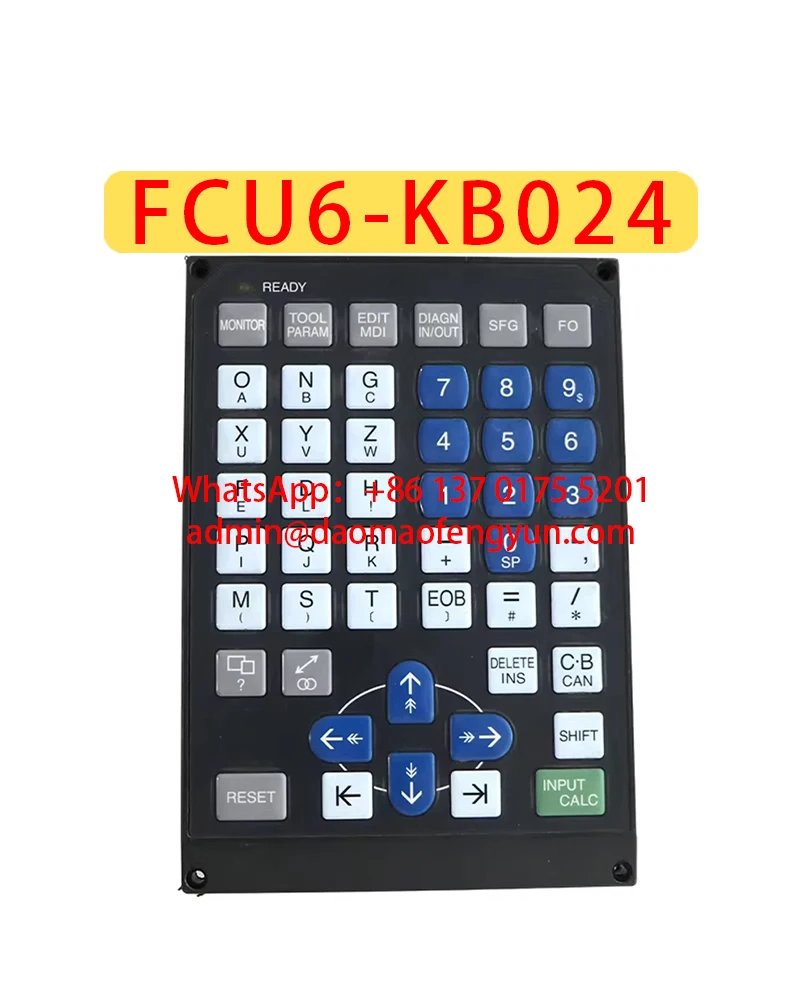 Original Genuine FCU6-KB024 Used Blue Keypad Numerical Control System Keypad，FCU6 KB024，Fast shipping