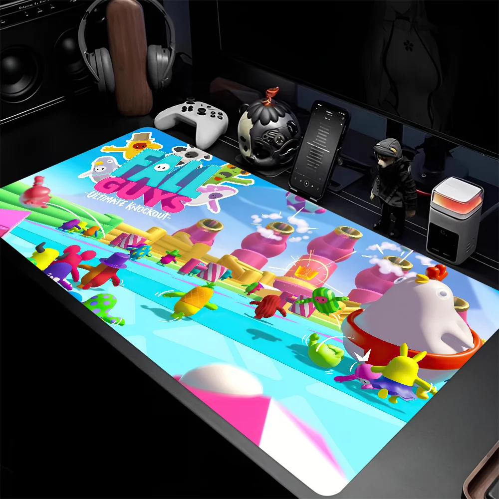 F-Fall G-Guys Game Mousepad Large Gaming Mouse Pad LockEdge Thickened Computer Keyboard Table Desk Mat