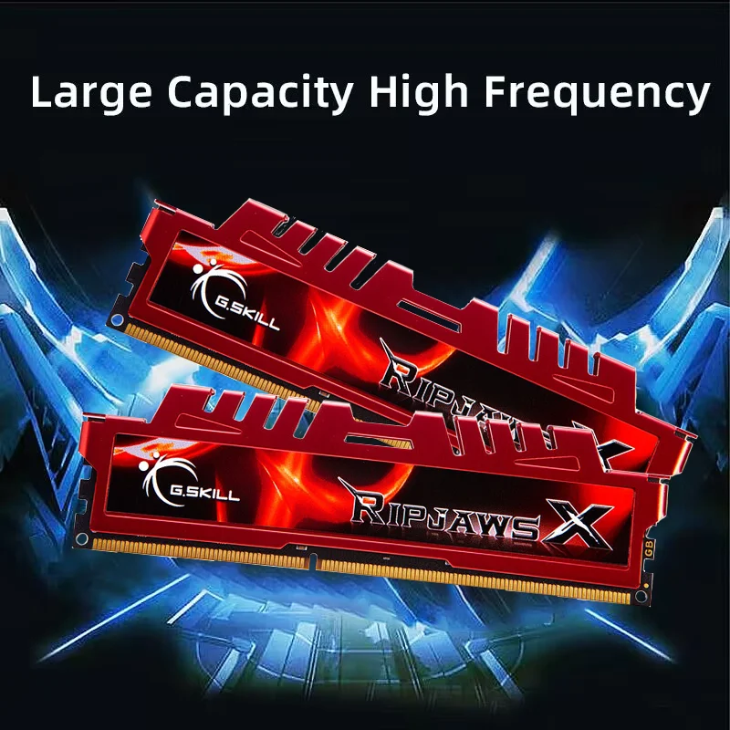 G.SKILL Ripjaws X DDR3 4GB 8GB KIT 1333MHz 1600MHz 1866MHz 2133MHz 2400MHz DIMM Desktop Memory Module Dual Channel ddr3 Ram