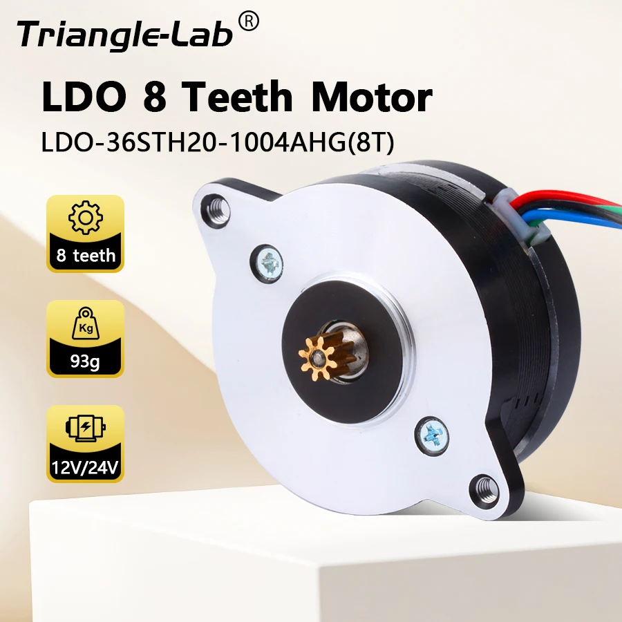 Trianglelab moons LDO NEMA14 Motor 8T LDO-36STH20-1004AHG 10T Hoge Temperatuur Voor TBG TBGS TBG-AIR Sherpa Voron 3D Printer