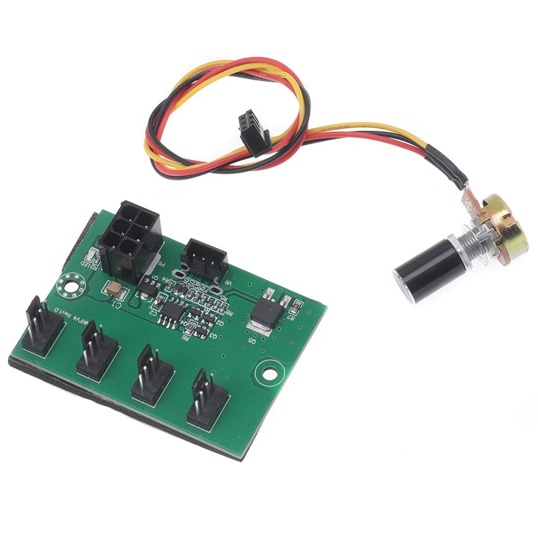 Корпус компьютера DC12V Майнер Контроллер скорости вентилятора 4-канальный концентратор вентилятора ШИМ Мощный контроллер вентилятора 6-контактный источник питания