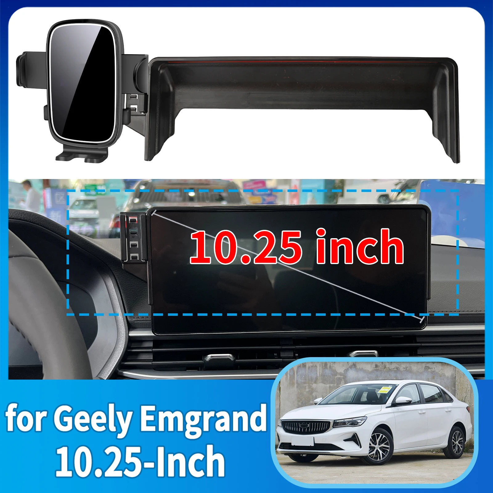 

fit for Geely Emgrand 10.25-Inch Phone Holder, Dashboard Screen Mount Bracket Easy Installation​​ Car accessoires