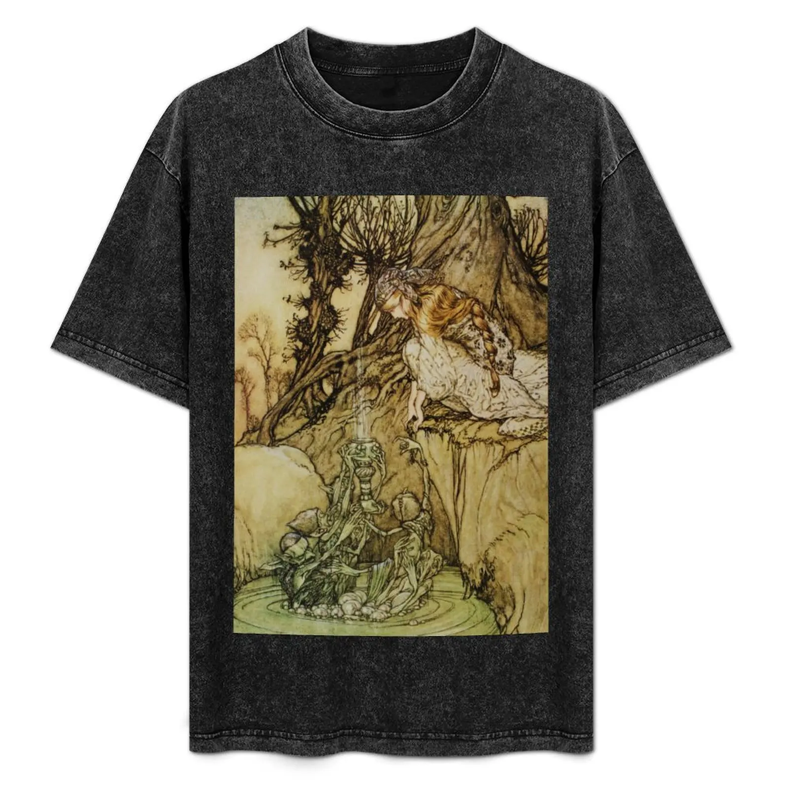 The Magic Cup - Arthur Rackham T-Shirt Graphic Print Short Sleeve T-Shirt