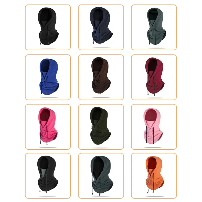 Sally Full Face Mask Fleece Balaclava Cap Neck Warmer Hood Winter Sports Ski Tactical Unisex Face Cover for Men And Women