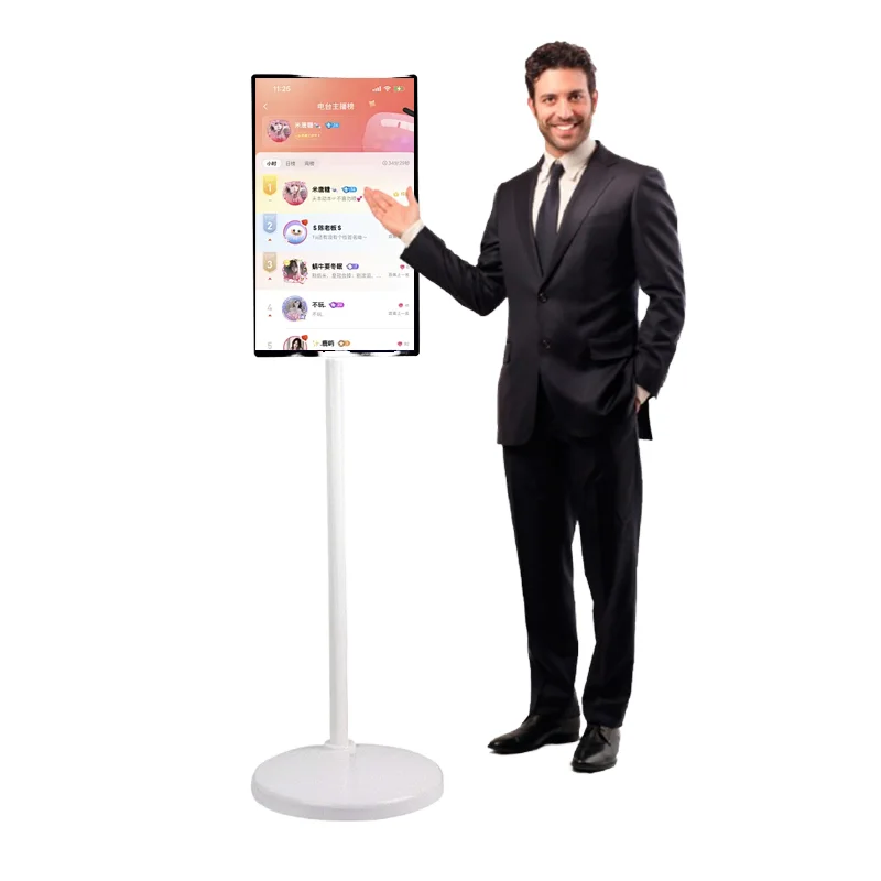 Hot Selling 24 Inch LCD Touchscreen Monitor Commercial Indoor Advertising Display Screen Portable Smart TV Digital Signage OEM