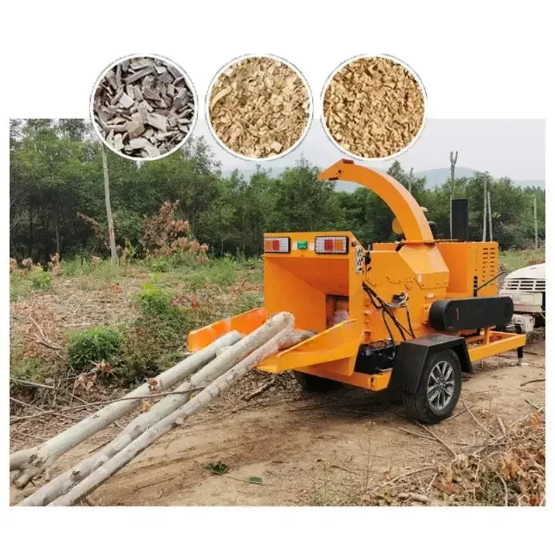 Mobile Crusher Sawdust Making Shaving Machine Street Greening Chipper Garden Branch Crusher