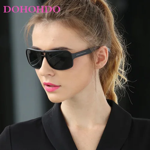 Imagen 2 del producto Gafas de sol DOHOHDO polarizadas clásicas para hombres y mujeres, gafas de sol Retro de marca de diseñador de alta calidad para mujer y hombre, gafas de sol con espejo UV400