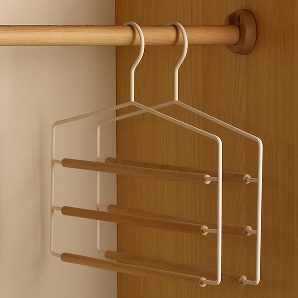 

Multi-Layer Pant Hanger Space Saving Household Clothes Hanger Organizer For Wardrobe Smooth Edge Belt Scarf Tie Hangers