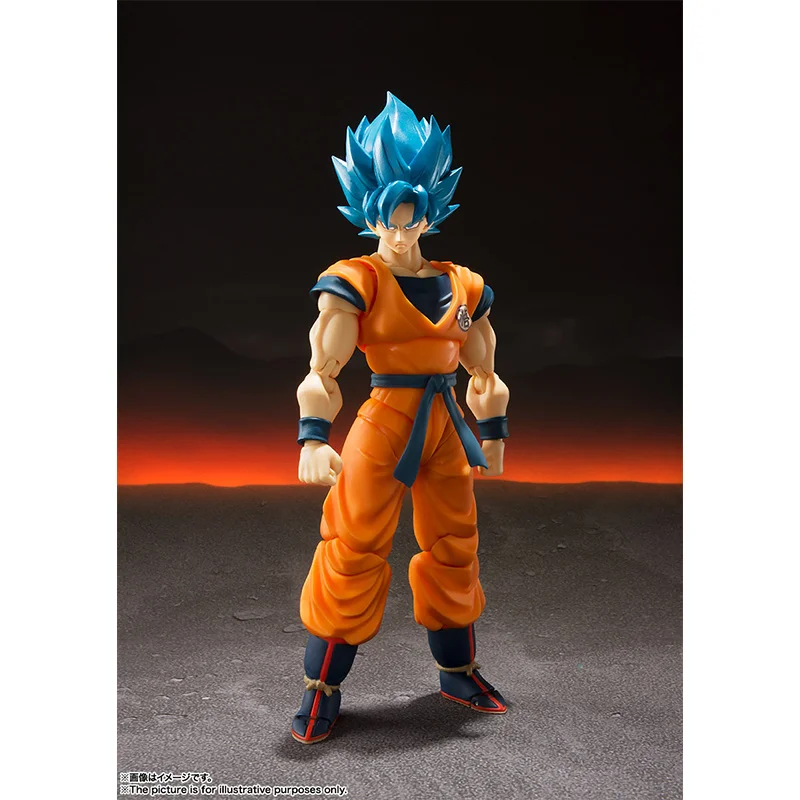 Bandai S.h.figuarts SSG Super Saiyan Son Goku Dragon Ball Super 16Cm Anime Original Action Figure Model Children's Toy Gift