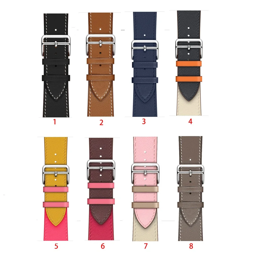 حزام من الجلد الطبيعي لساعة اليد ، سوار ، إكسسوارات سوار ، مناسب لساعة سي 2 Fit2 الجديدة