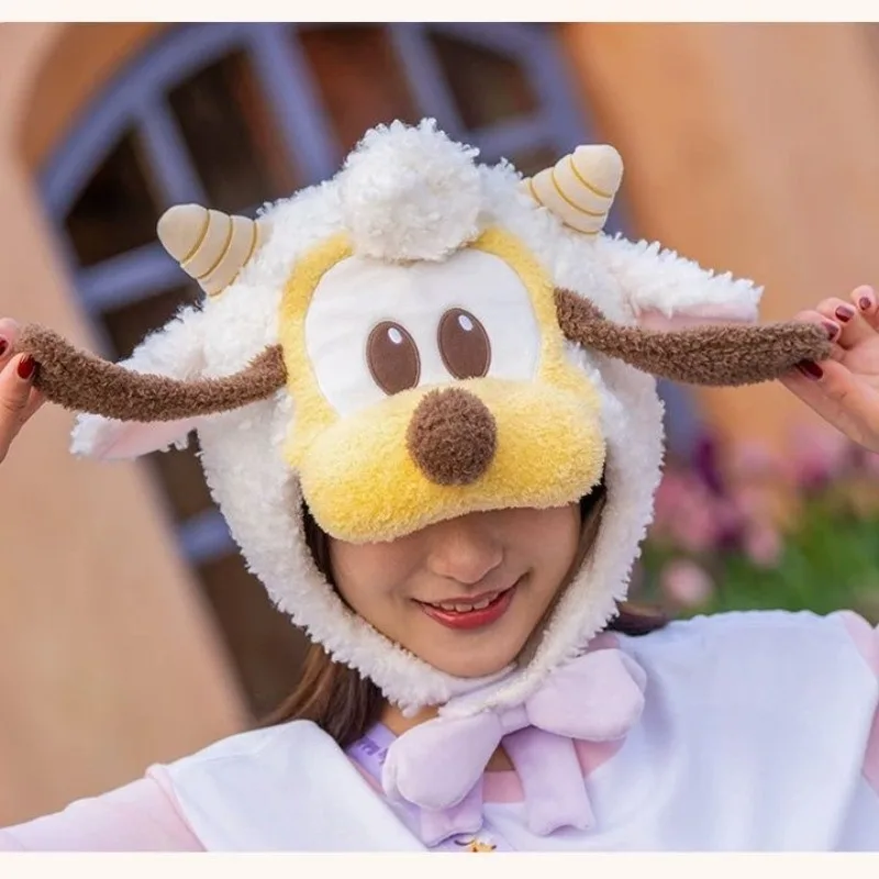 قبعة ديزني الدافئة بلوتو لطيف الكرتون الإنترنت المشاهير التصوير الفوتوغرافي القطيفة المضادة للبرد ومريحة هدية الوالدين والطفل