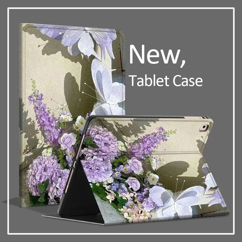 

Purple Flower Butterfly Fashion For Xiaomi Poco Redmi Pad 8 2 4 5 6 6S 7 7S SE Pro 14 11 11.2 12.1 12.5 Inch Tablet Case
