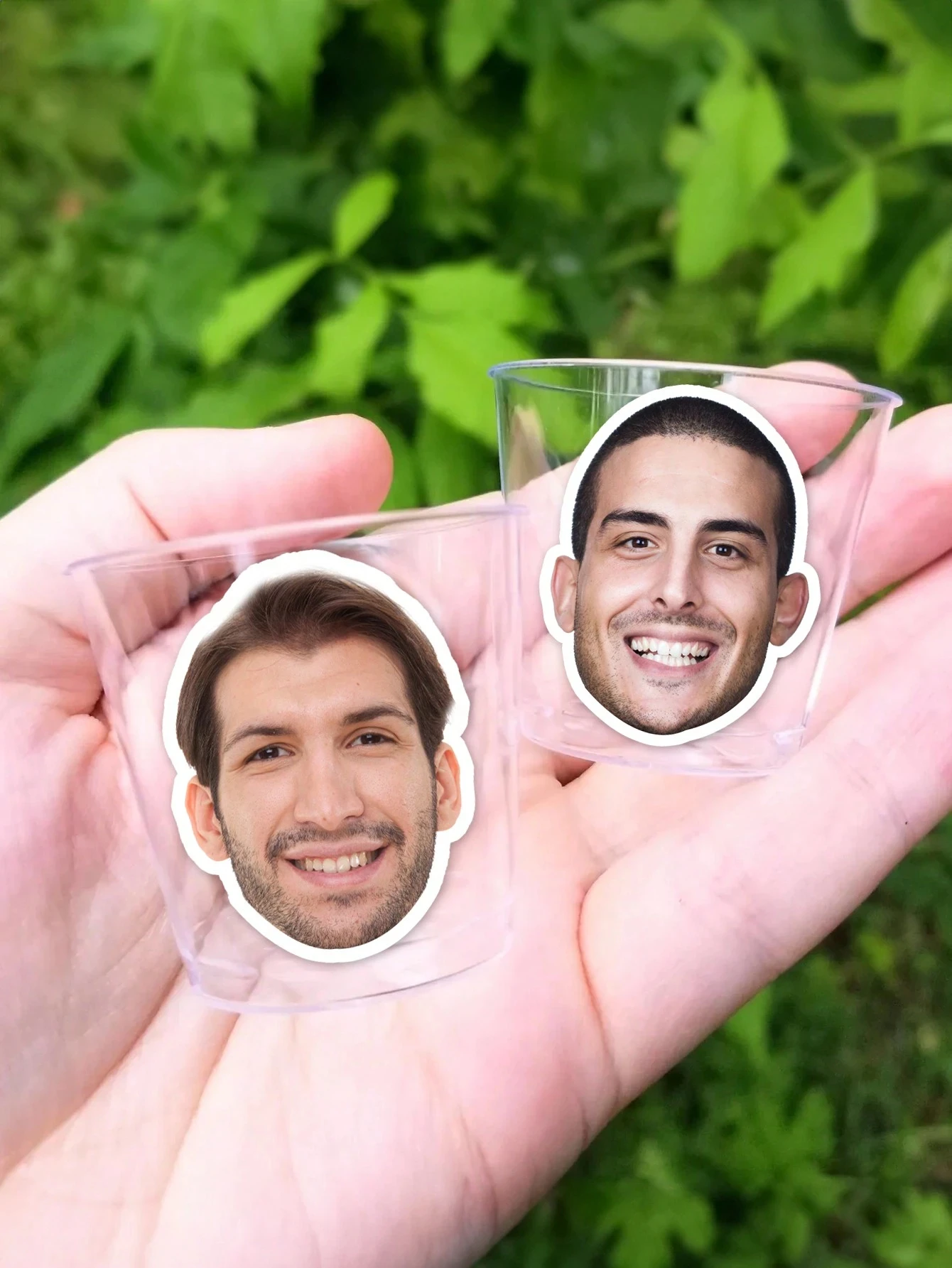 3.5-7CM Customized Face Sticker, Personalized Stickers From Your Photo Portrait - Die Cut Removable Vinyl, Custom Party Gifts