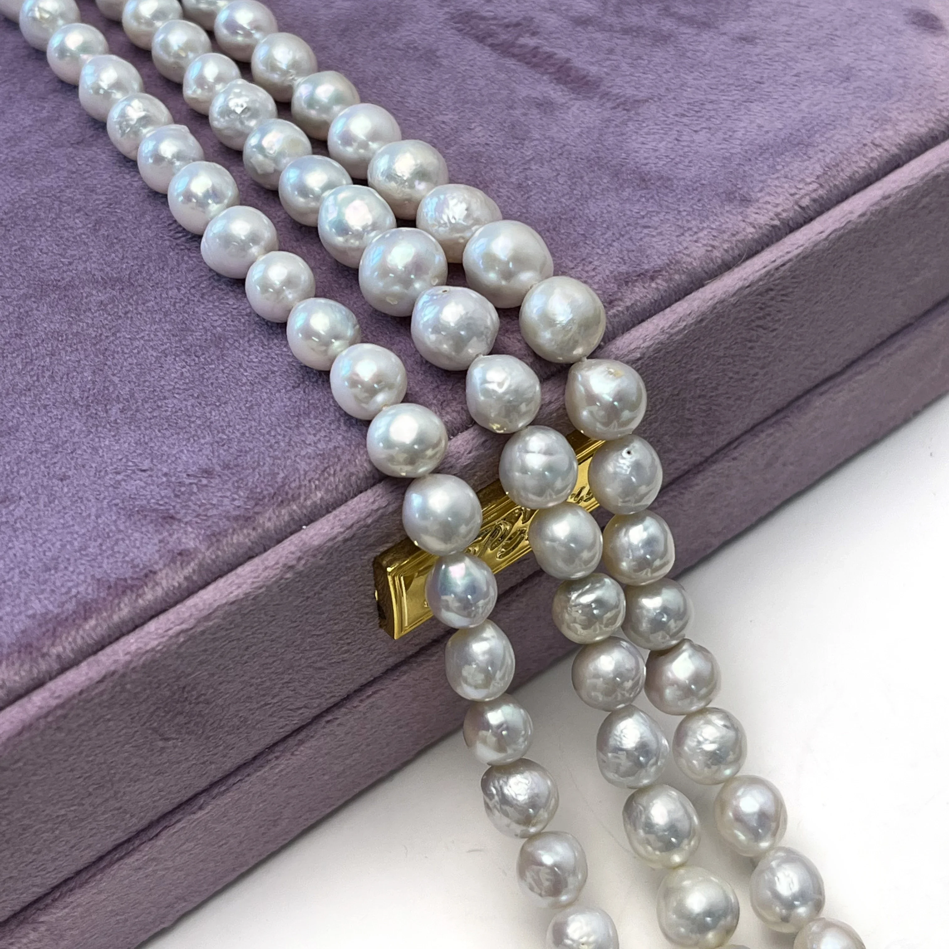 

9-10mm AAAAA Natural Freshwater White Near Round Pearl Bead Jewelry Make DIY Necklace Bracelet Accessories Gift Wedding Women