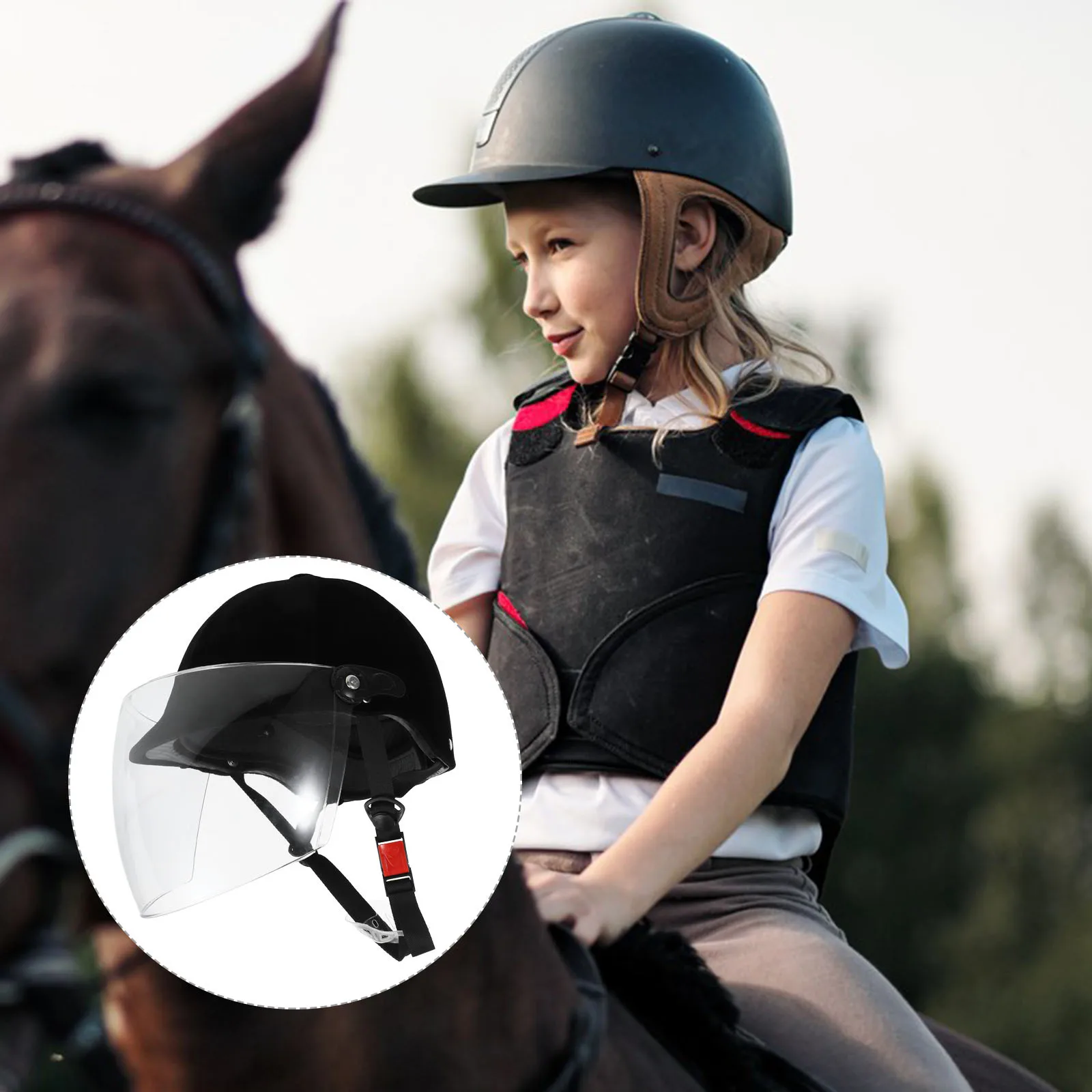 معدات الحماية لركوب الخيل والفروسية خفيفة الوزن وآمنة للشباب والمراهقين ومتينة