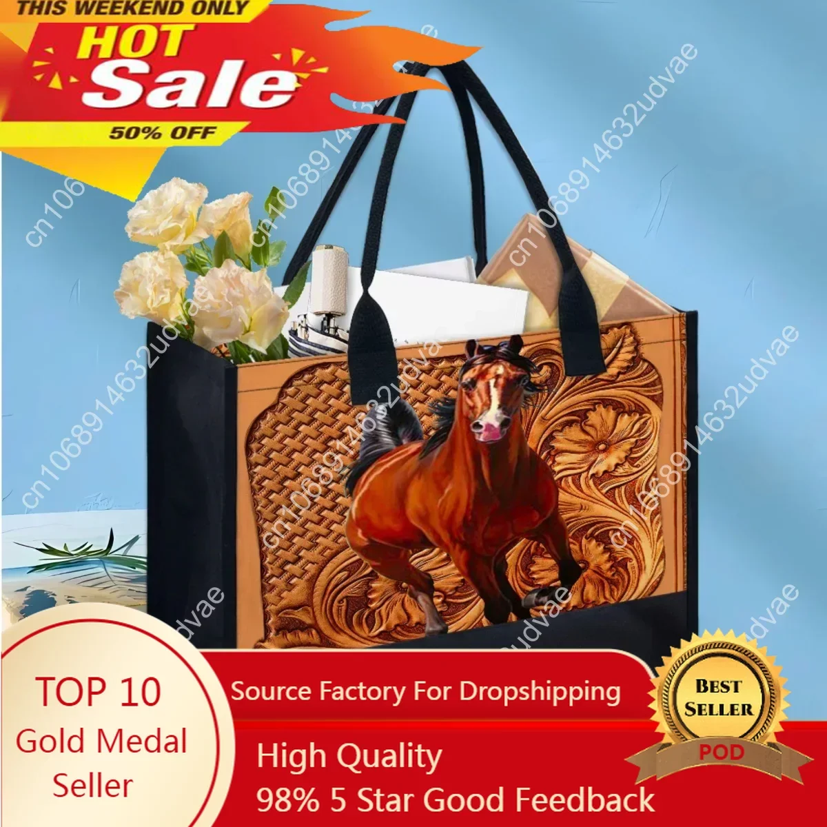 Tribal Horse Design Clutch Wedding Bridesmaid Elegant Casual Canvas Tote Bag Vintage Fashion Shoulder Bag Animal Lovers Gift New