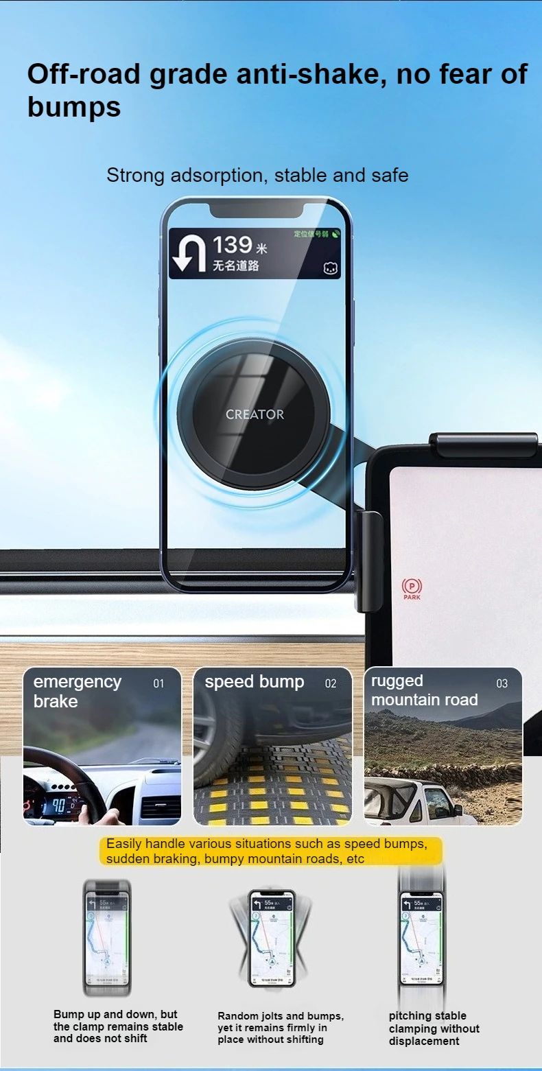 Für Tesla Handyhalterung für Mittelkonsole Schiebehalterung Magnetische Auto-Handyhalterung für iPhone 15 14 13 12 Auto-Zubehör – Detail 24