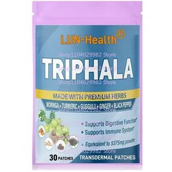 Triphala Extract Transdermal Patches Improves Digestion System -30 Patches 1 Month Supply