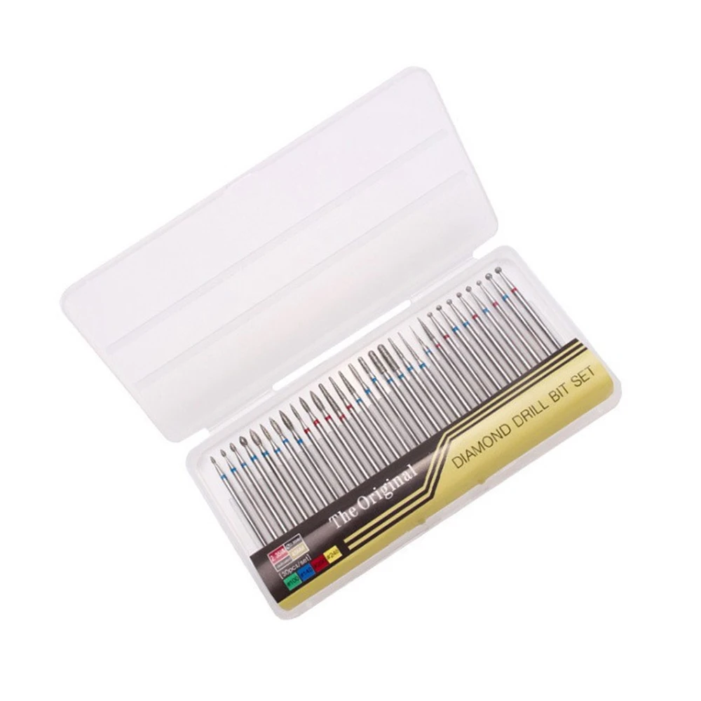 30 PCS Dental Diamond Burs Set High Speed Handpiece Interproximal Enamel - Image 2