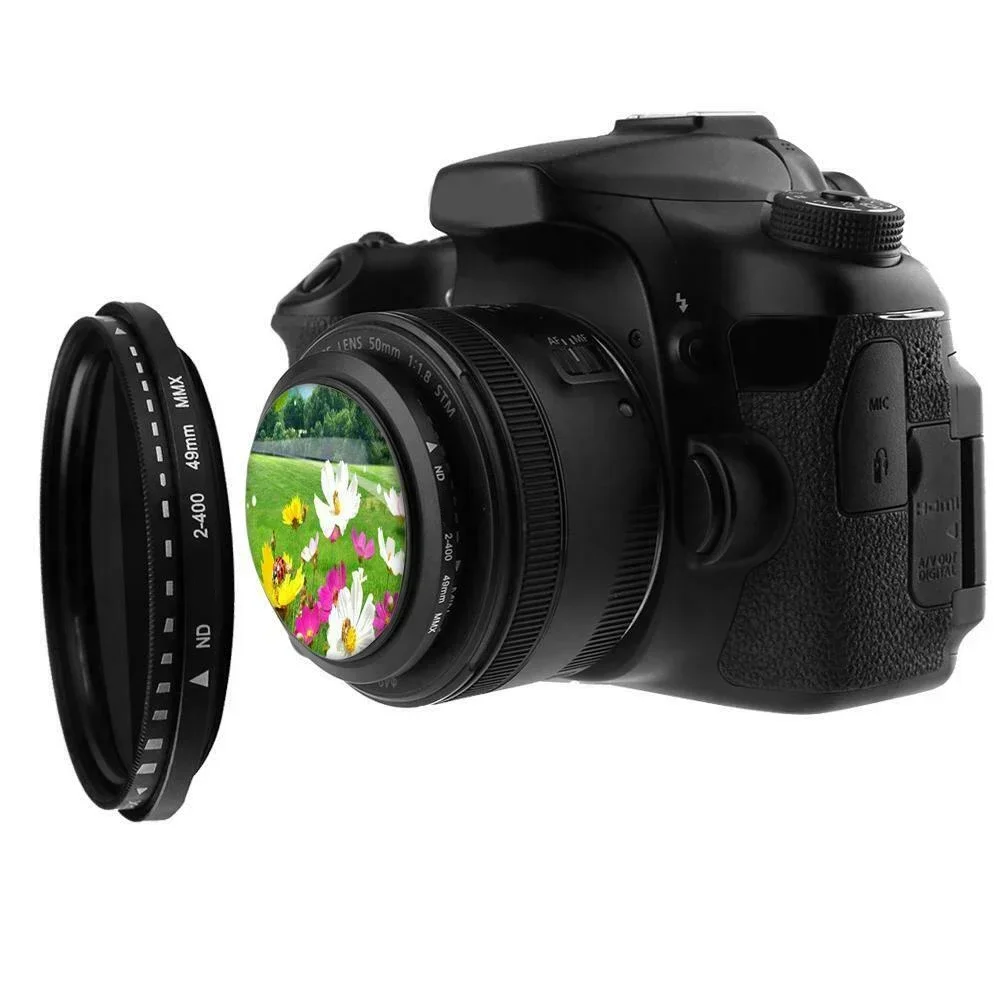 Fader dapat diatur variabel ND Filter ND2 untuk ND400 kepadatan netral untuk lensa kamera filtro nd 37/43/46/49/52/55/58/62/67/72/77/82mm