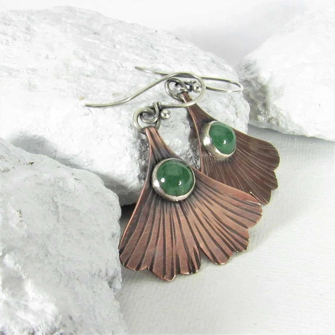 New Bohemian Ginkgo Leaf Fan Earrings Designed For Women To Create Simple Retro Personalized Jewelry