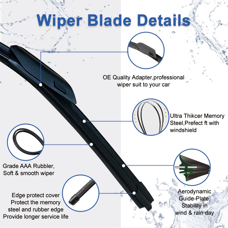 Car Wiper Blades For Chirey Chery Tiggo 8 Pro / Tiggo 8 Plus 2020 2021 2022 2023 Windscreen Windshield 23\